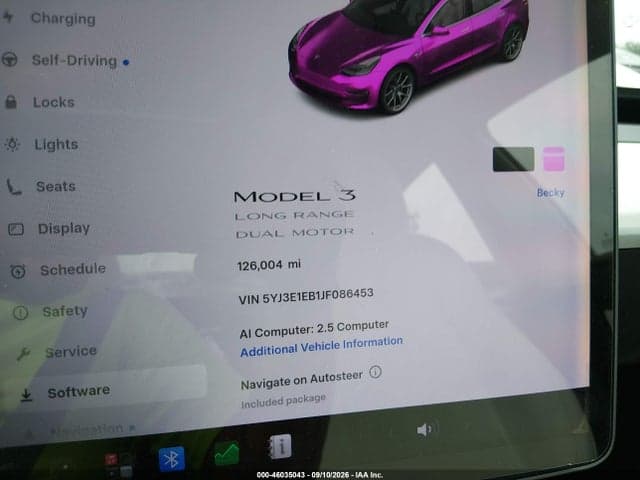 2018 TESLA MODEL 3 LONG RANGE/PERFORMANCE 7