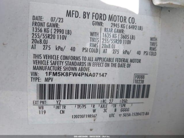 2023 FORD EXPLORER LIMITED 9