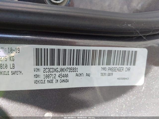 2019 DODGE CHARGER SCAT PACK RWD 9