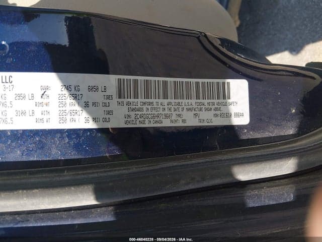 2017 DODGE GRAND CARAVAN SXT 9