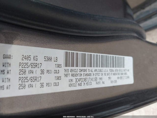 2018 DODGE JOURNEY SE 9