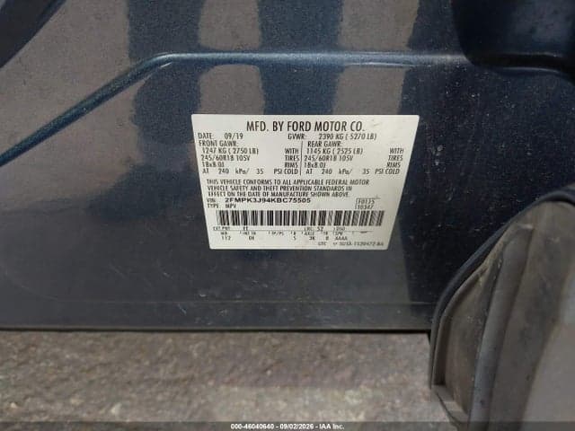 2019 FORD EDGE SEL 9