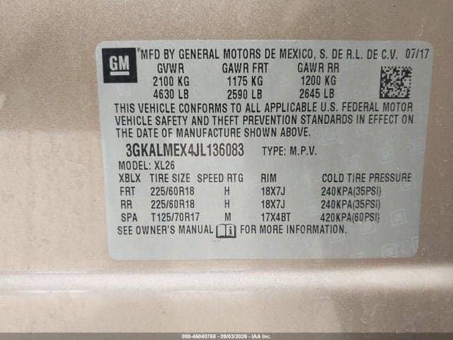 2018 GMC TERRAIN SLE 9