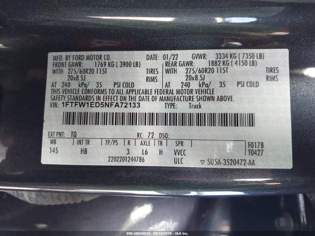 2022 FORD F-150 LARIAT 9