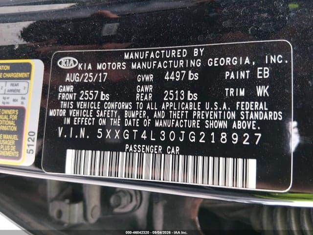 2018 KIA OPTIMA LX 9