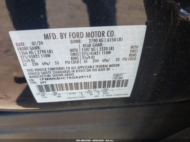 2025 FORD EXPLORER PLATINUM 9