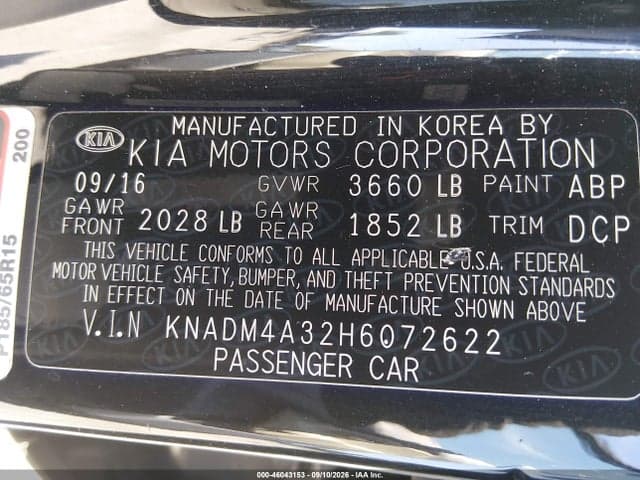 2017 KIA RIO LX 9