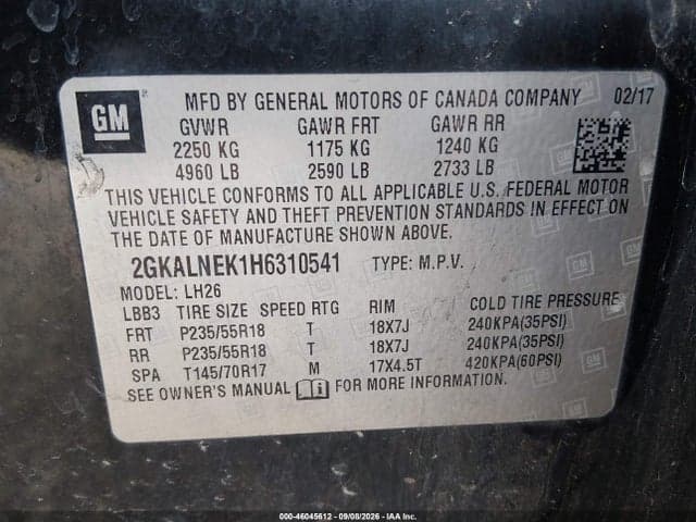 2017 GMC TERRAIN SLE-2 9