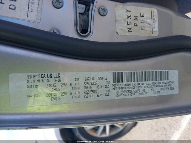 2017 DODGE JOURNEY SXT 9