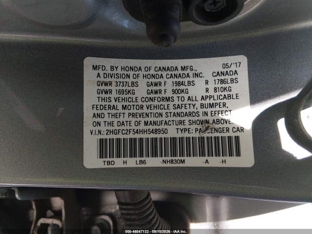 2017 HONDA CIVIC LX 9