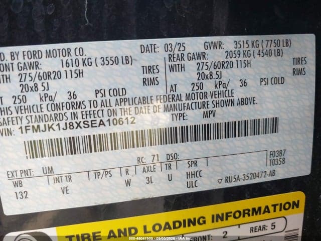 2025 FORD EXPEDITION ACTIVE MAX 9