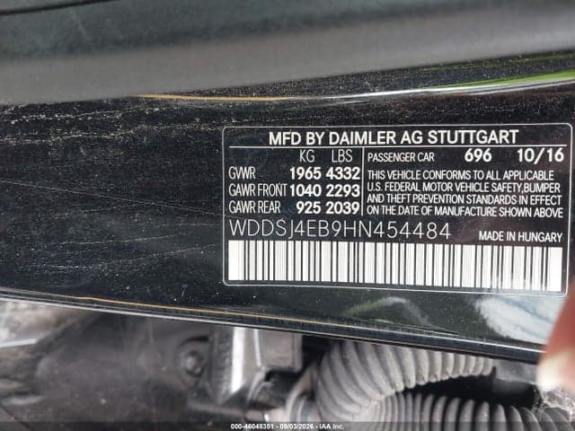 2017 MERCEDES-BENZ CLA 250 9