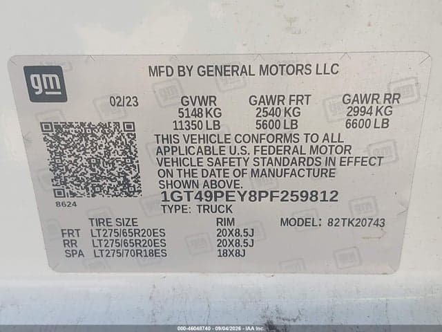 2023 GMC SIERRA 2500HD 4WD STANDARD BED AT4 8