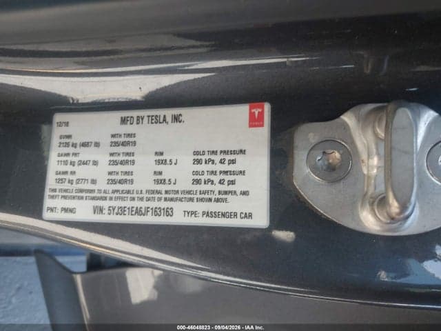 2018 TESLA MODEL 3 LONG RANGE/MID RANGE 9