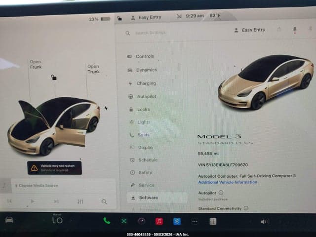 2020 TESLA MODEL 3 STANDARD RANGE PLUS REAR-WHEEL DRIVE/STANDARD RANGE REAR-WHEEL DRIVE 7