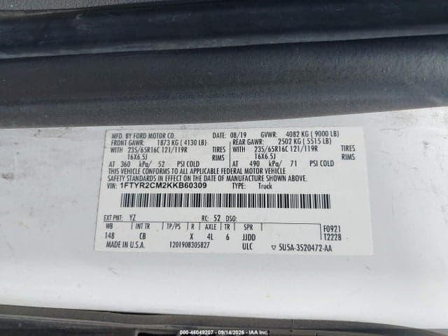 2019 FORD TRANSIT-250 9