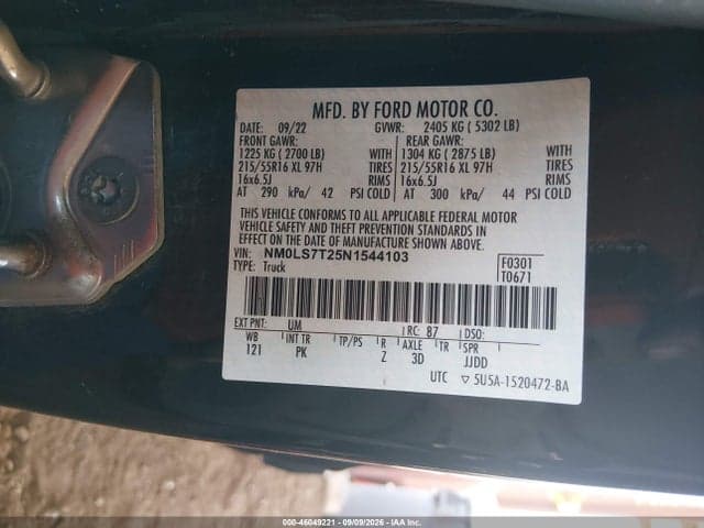 2022 FORD TRANSIT CONNECT XLT 9