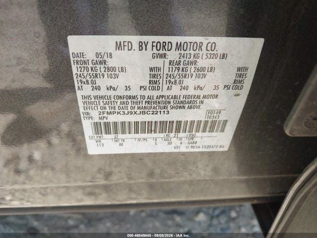 2018 FORD EDGE SEL 9