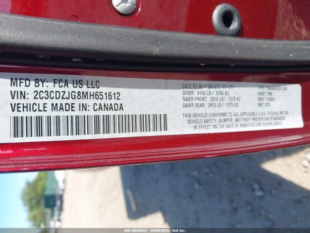 2021 DODGE CHALLENGER GT 9