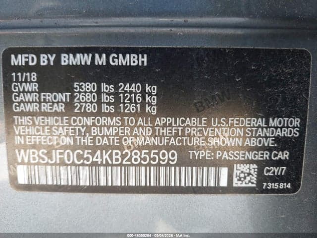 2019 BMW M5 9
