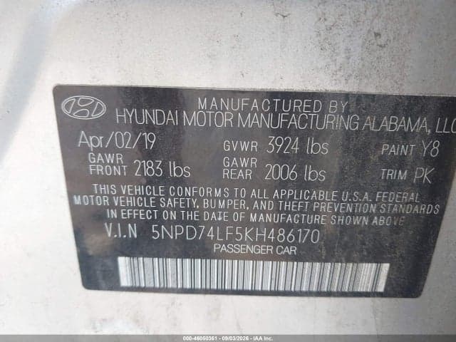 2019 HYUNDAI ELANTRA SE 6