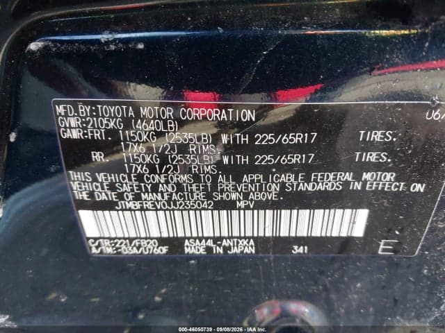 2018 TOYOTA RAV4 LE 9