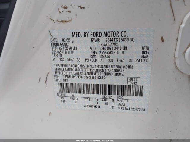 2025 FORD EXPLORER ACTIVE 9