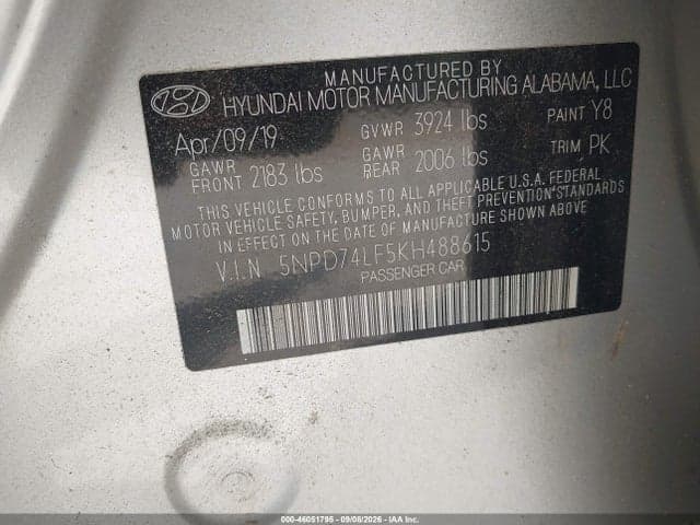 2019 HYUNDAI ELANTRA SE 9