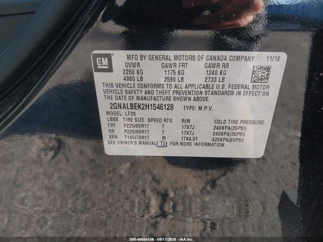 2017 CHEVROLET EQUINOX LS 9