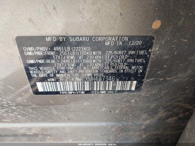 2021 SUBARU FORESTER PREMIUM 9
