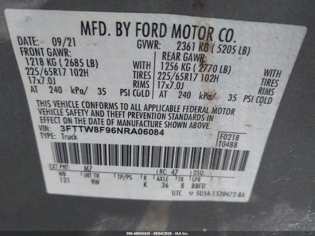 2022 FORD MAVERICK XL 9
