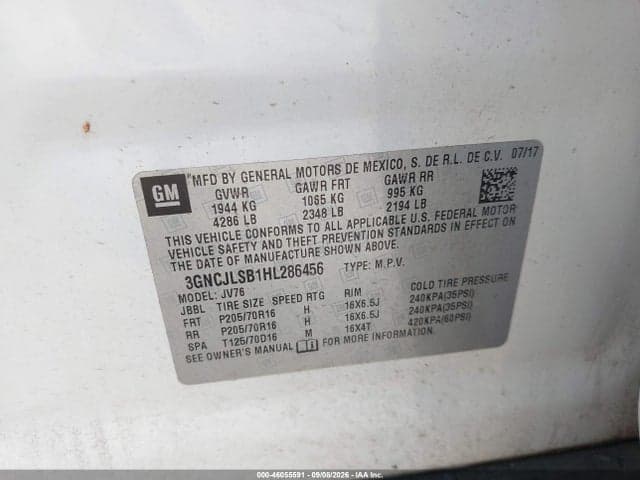 2017 CHEVROLET TRAX LT 9