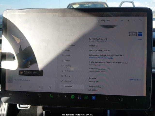 2019 TESLA MODEL 3 LONG RANGE/MID RANGE/STANDARD RANGE/STANDARD RANGE PLUS 7