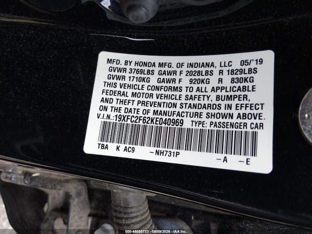 2019 HONDA CIVIC LX 8