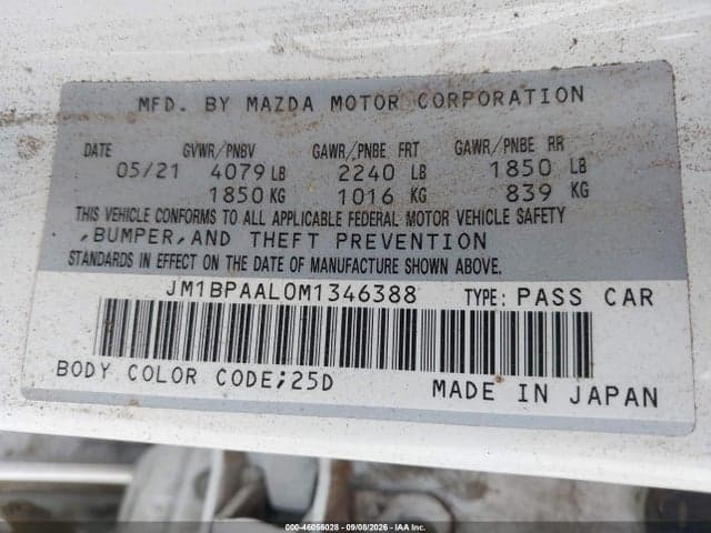 2021 MAZDA MAZDA3 2.5 S 9