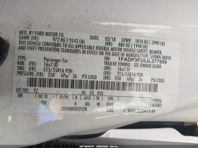 2018 FORD FOCUS SE 9