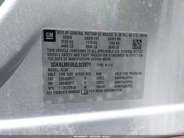 2018 GMC TERRAIN SLE 9