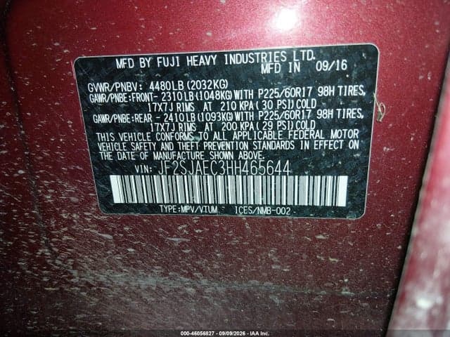 2017 SUBARU FORESTER 2.5I PREMIUM 9