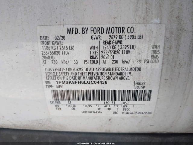 2020 FORD EXPLORER LIMITED 9