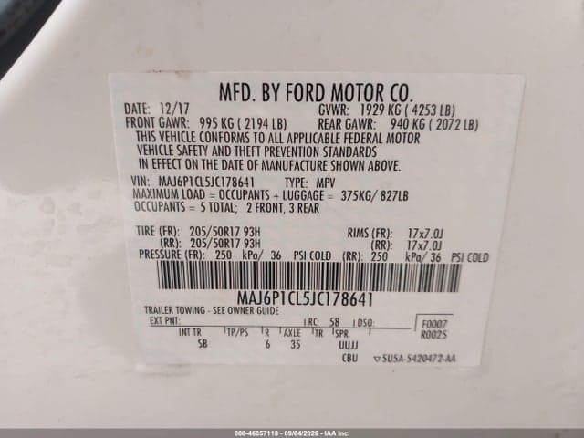 2018 FORD ECOSPORT SES 9