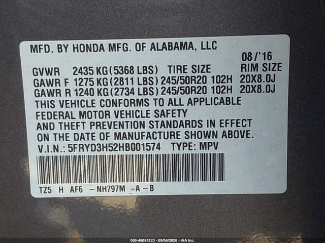2017 ACURA MDX TECHNOLOGY PACKAGE 9