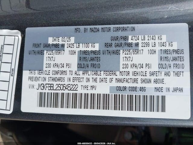 2025 MAZDA CX-5 2.5 S SELECT 9