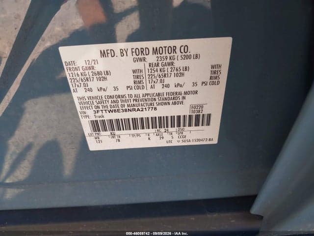 2022 FORD MAVERICK XLT 9