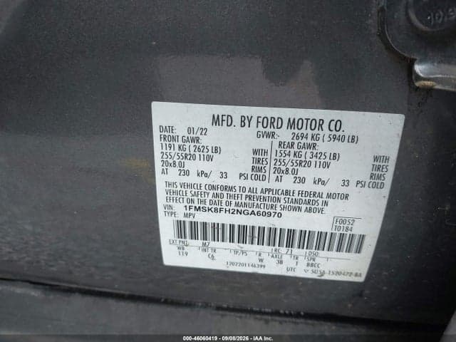 2022 FORD EXPLORER LIMITED 9