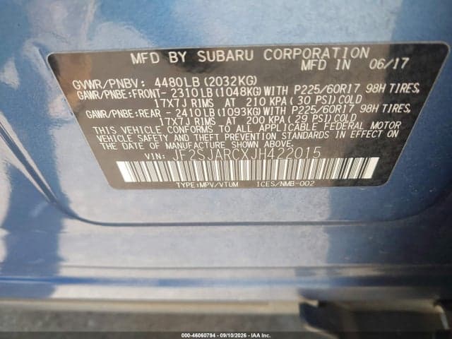 2018 SUBARU FORESTER 2.5I LIMITED 9