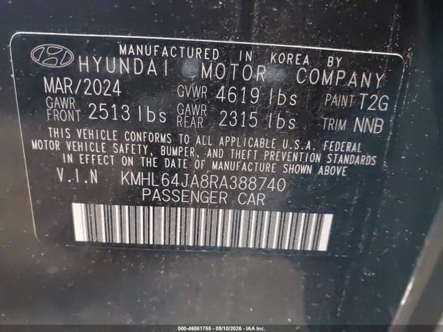2024 HYUNDAI SONATA SEL 9