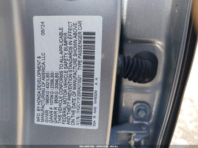 2024 HONDA ACCORD LX 9