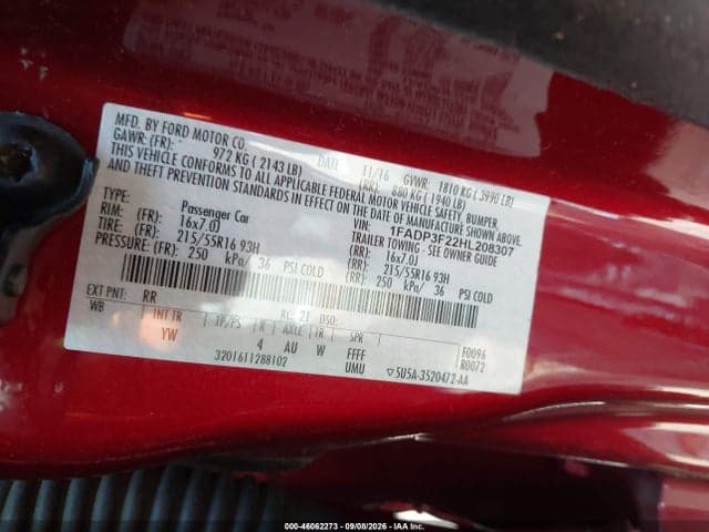 2017 FORD FOCUS SE 9