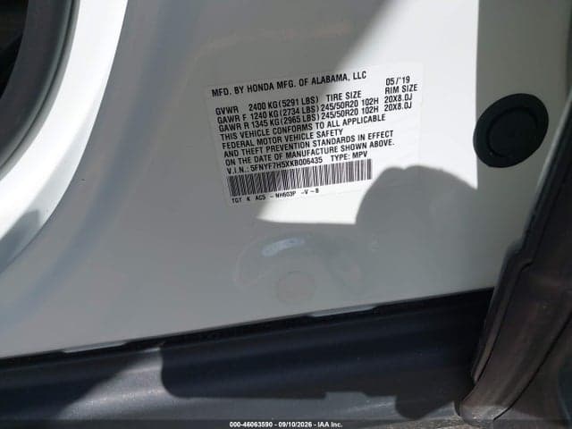 2019 HONDA PASSPORT EX-L 9
