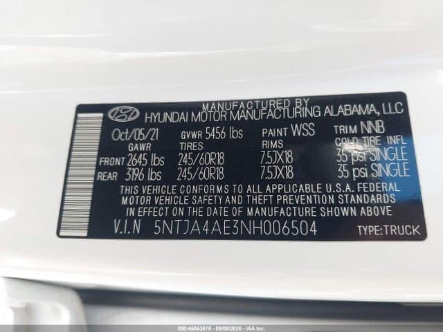 2022 HYUNDAI SANTA CRUZ SE 9
